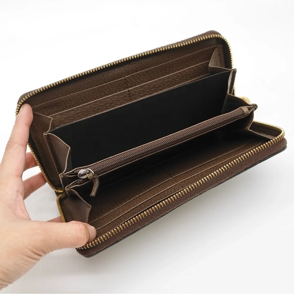 🍓GUCCI Ophidia Sherryline Wallet Brown - Picture 9 of 11
